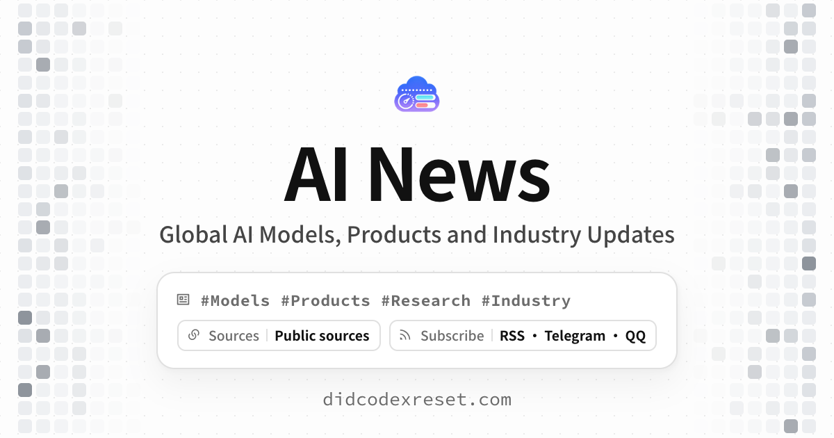 Codex Reset #sam-altman · AI News · Did Codex Reset